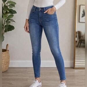 Dish Denim High Rise Skinny Jeans Women Size 27 Blue Stretch Slim Fit W27 L31